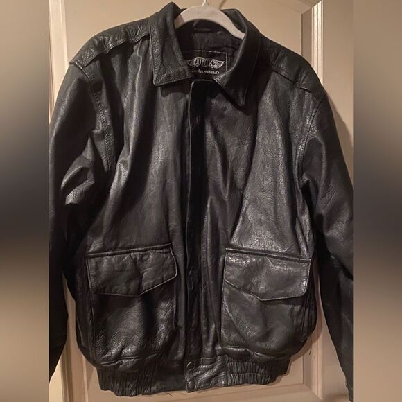 UNIK Black Leather Riding Jacket Size Large - Picture 4 of 16